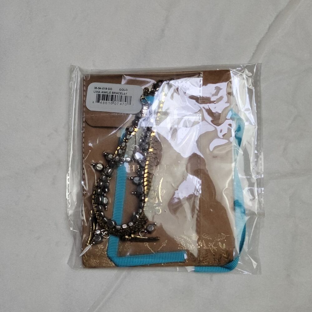 NWT Shiraleah Livia Gold and Silver Dagger Anklet Ankle Bracelet - Picture 6 of 6